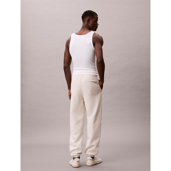 Calvin Klein Ανδρικό παντελόνι Fleece Monogram Logo Patch Joggers